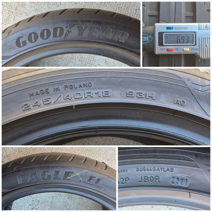O bucată 245/40 R18 vară - una Goodyear Bridgestone