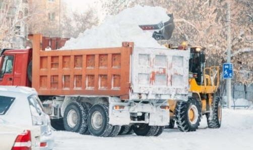 Вывоз снега на Шахманах