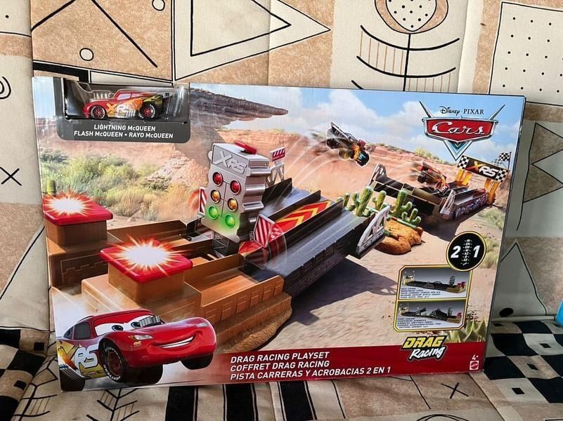 Set cars XRS drag Racine track joc original nou
