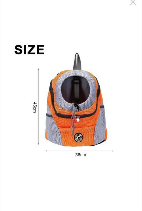 Раница за домашни любимци Jormftte, оранжева, размер M