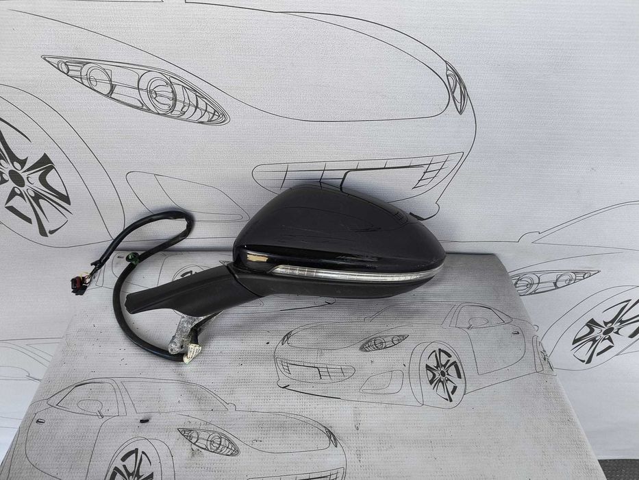 Oglindă Stânga 6 PINI Volkswagen Golf 7 2012-2020 / Cod OEM 5G2857507BN (5C2)