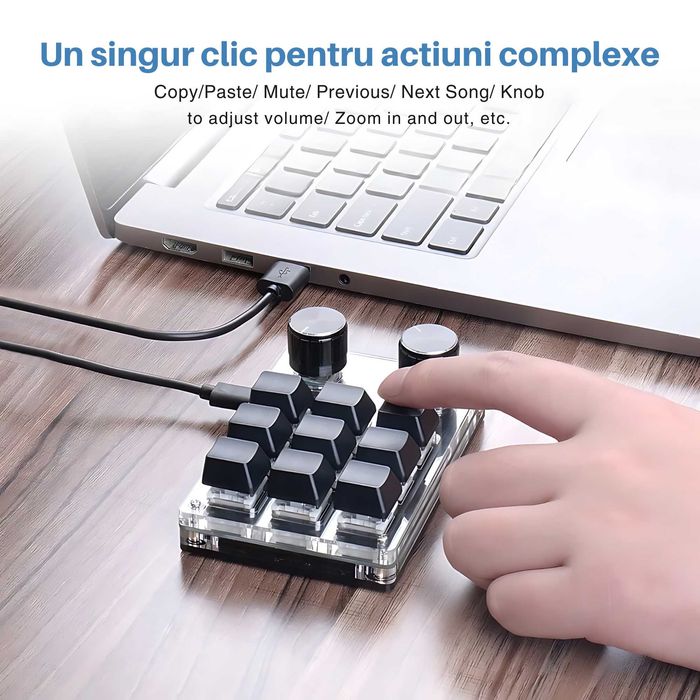Mini Tastatura macro Mecanica 9+2