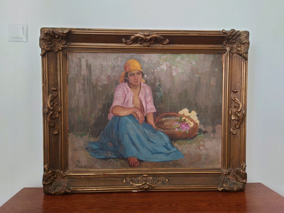 Tablou vechi Florareasa de APOSTOL MANCIULESCU