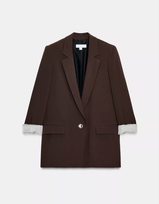 Елегантен кафяв блейзър/сако Zara