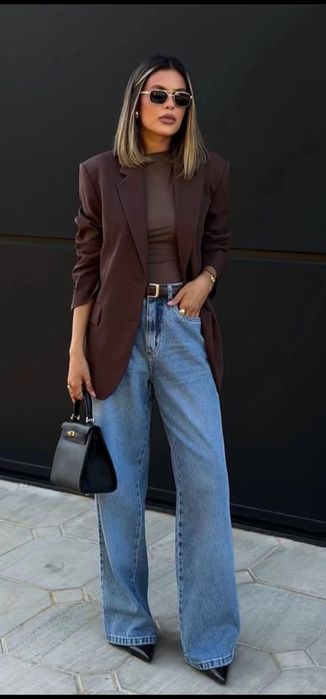 Нови дрехи Zara, сако,дънки, тениска