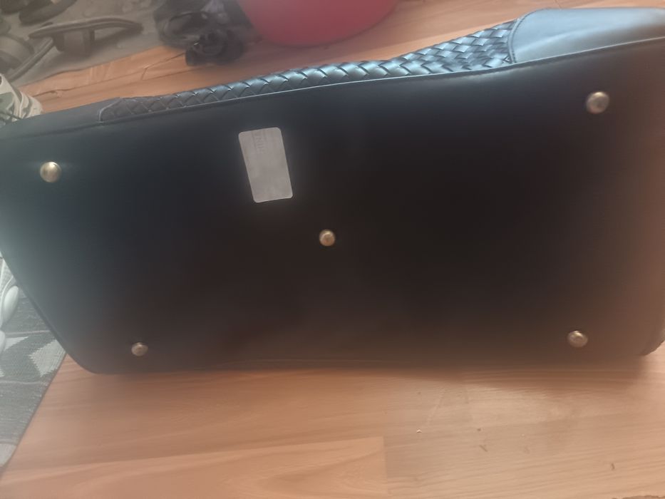 Сумка саквояж плетеная