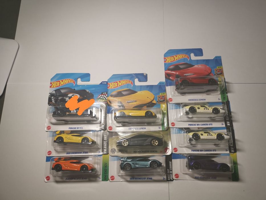 Hot wheels Porsche si koenigsegg