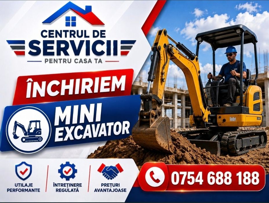 Închiriere Mini excavator