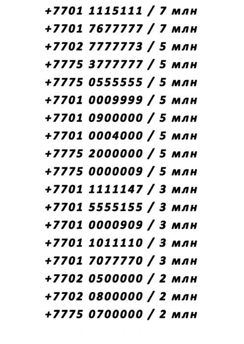 VIP Красивые Номера