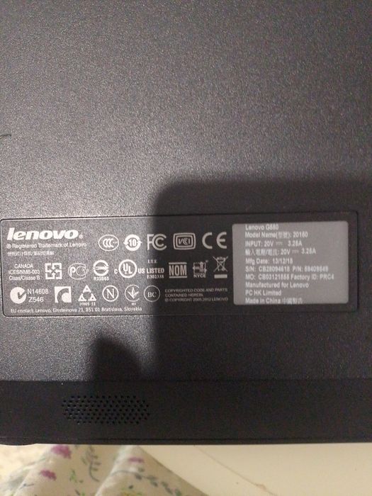 Продам ноутбук Lenovo б.у