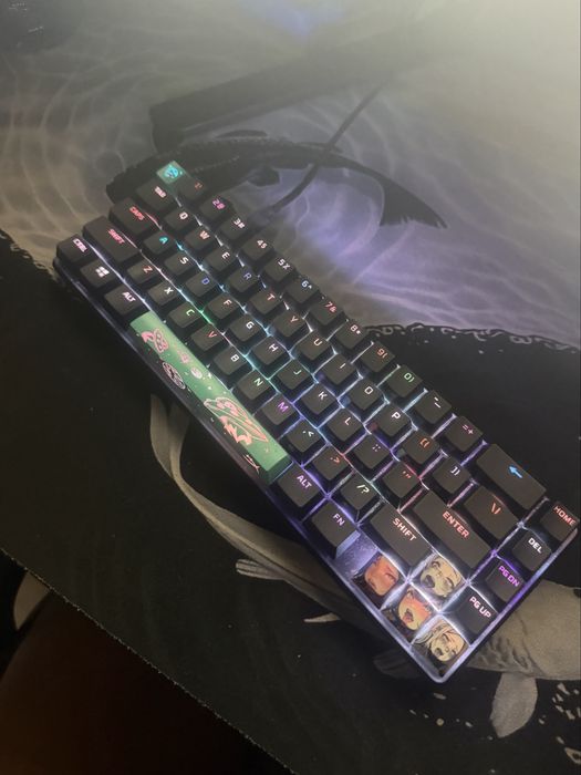 HyperX alloy origins 65 aqua , клавиатура
