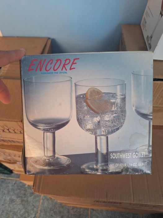 Pahare  cristal fin lucrate manual