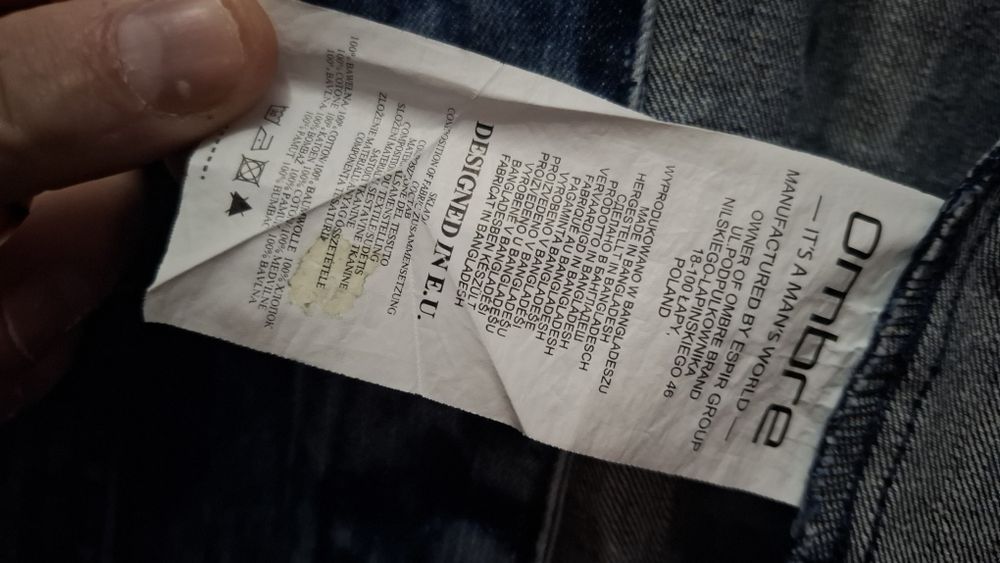 Jachetă blugi Ombre cu model