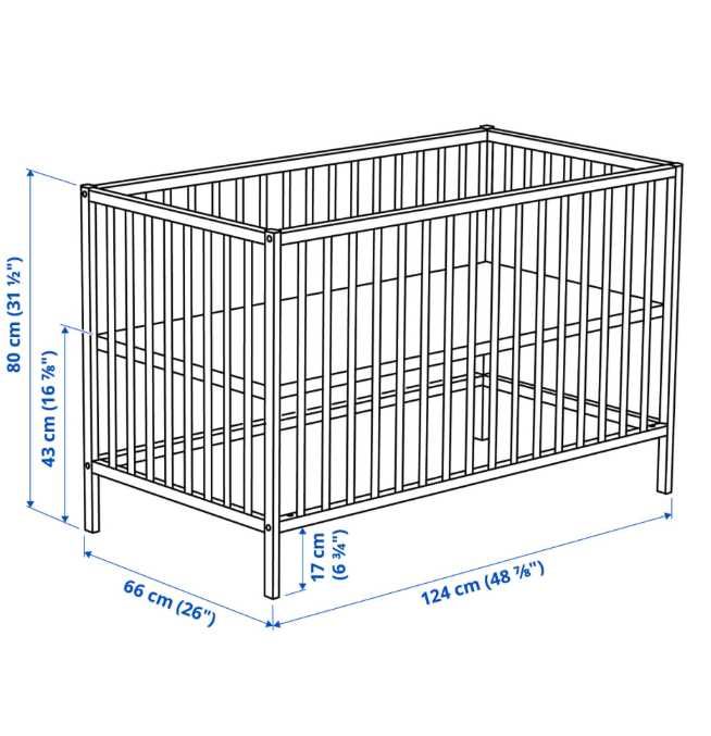 SNIGLAR бебешко креватче, 60x120 см, бук