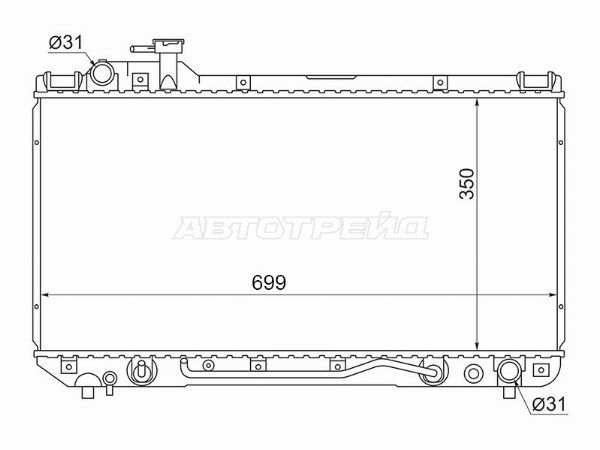 Радиатор Toyota Rav 4