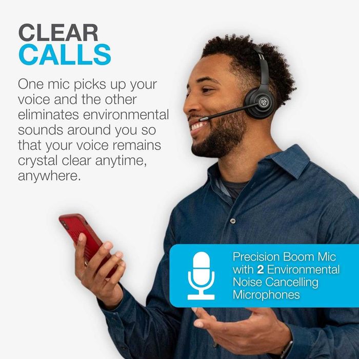 Безжични слушалки JLab Go Work (Gen 2) – Bluetooth, 55ч. батерия