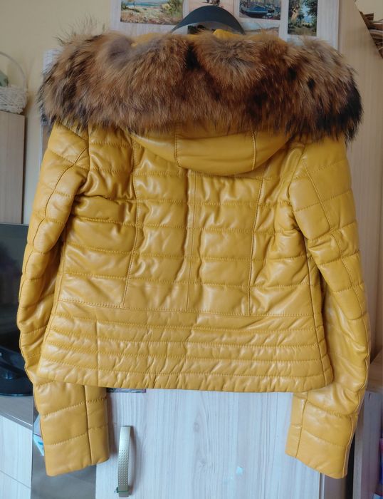 Дамско яке естествена кожа и косъм