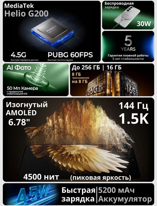 Tecno Spark 40 pro plus 8/256gb Black