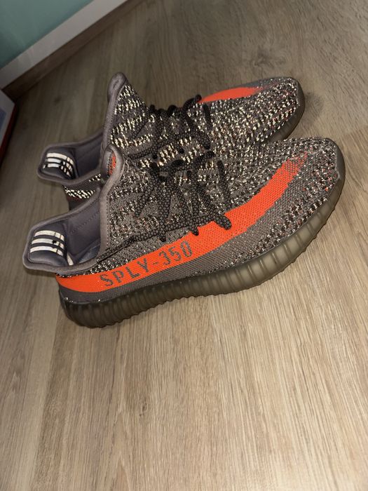 Yeeze350-orange and grey