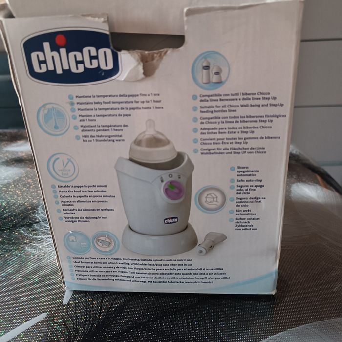 Chicco Преносим нагревател за шишета с адаптор за кола