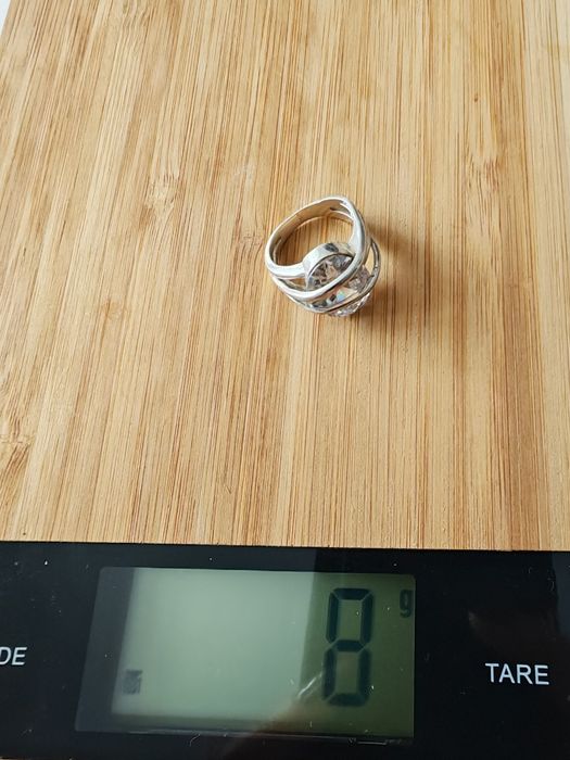 Сребърен пръстен на марка Токаш, 8 грама, диаметър 17 мм