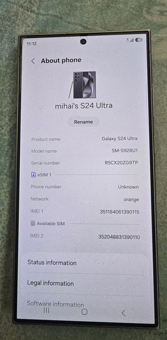 Samsung. S24 ultra 256 gb