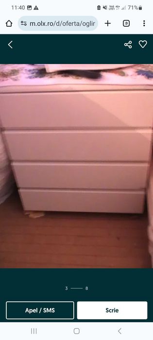 Pat metal, dulap, raft,oglinda,comoda