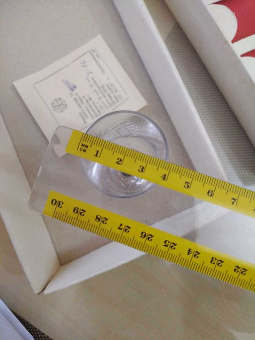 Кристални чаши от СССР.

6 броя.