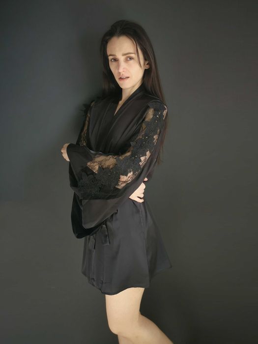 комплект халат и неглиже