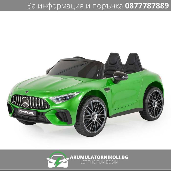 Лицензирана Акумулаторна Кола MERCEDES-BENZ SL63, 12V7AH, EVA гуми