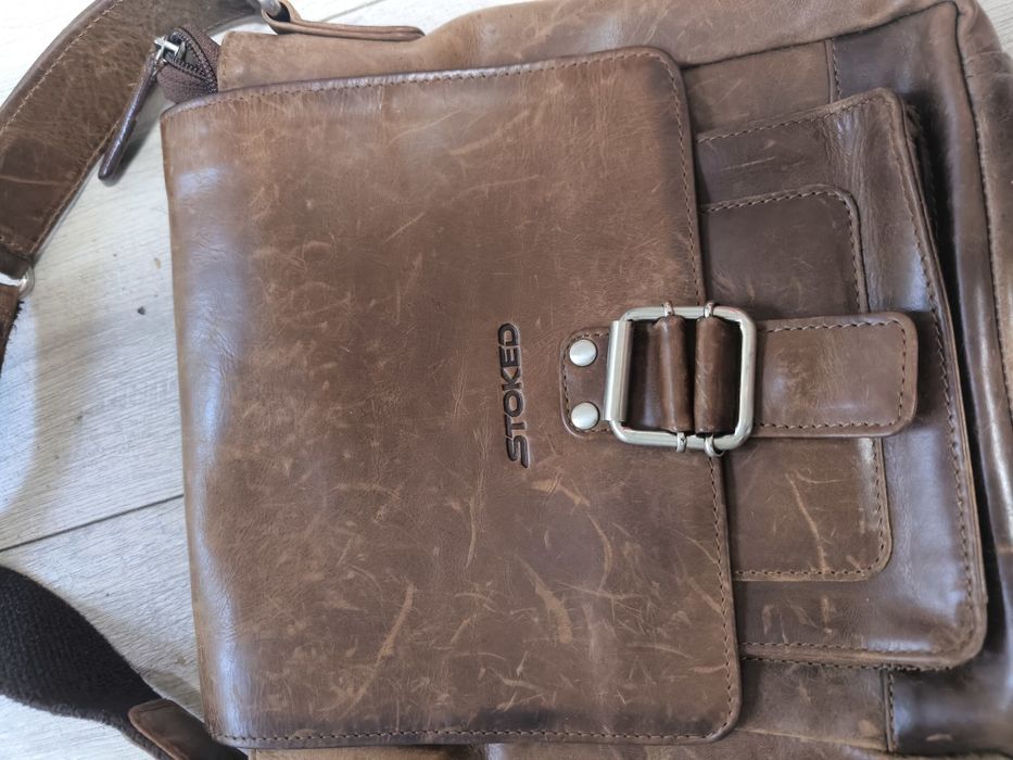 Geantă piele bărbătească Stoked