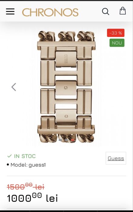 Ceas Guess dama stil bratara