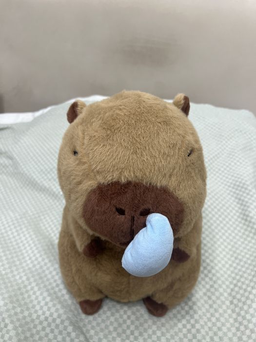 плюшевая игрушка капибара, с соплёй, б/у