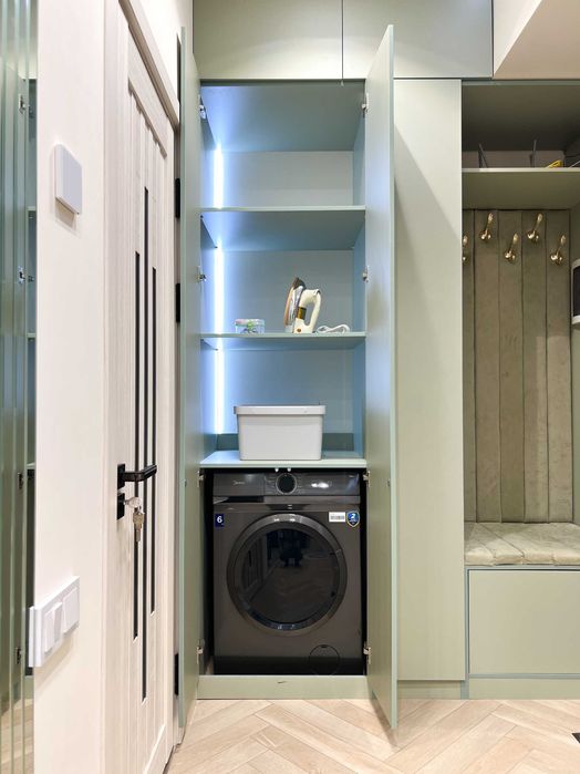 Светлая дизайнерская студия на 16 этаже в ЖК Modera Towers суточно