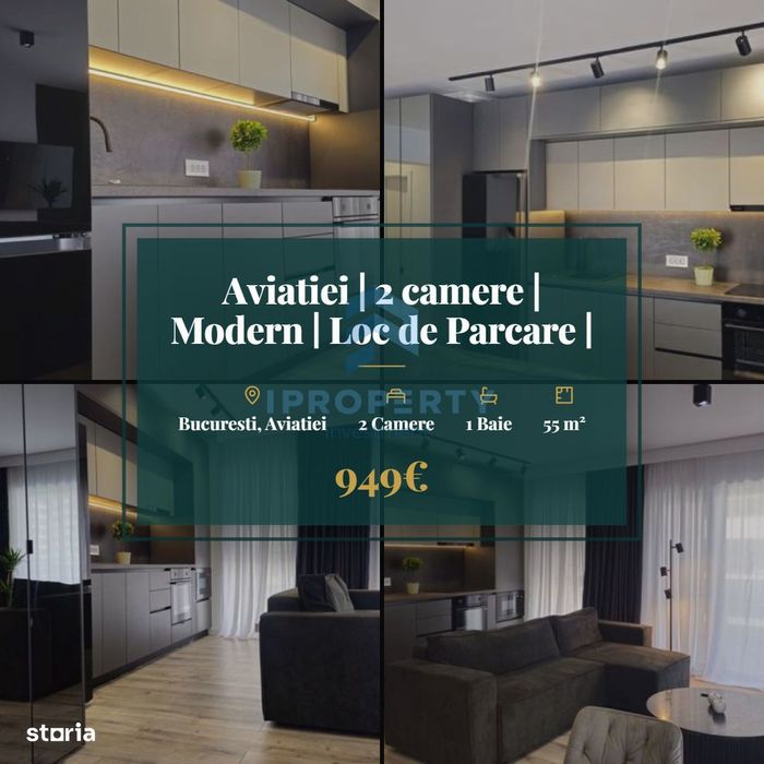 Aviatiei | 2 camere | Modern | Loc de Parcare | Bloc Nou