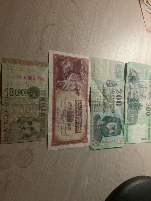 Vand bancnote UAE, Ungaria, Germania, Iugoslavia, Romania