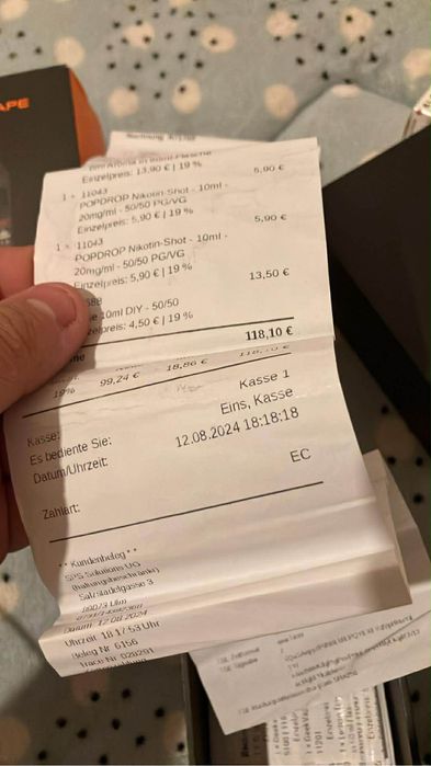 Vape cumparat din germania