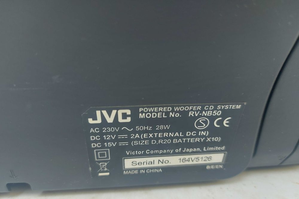 JVC RV-NB50 Powered Woofer CD System