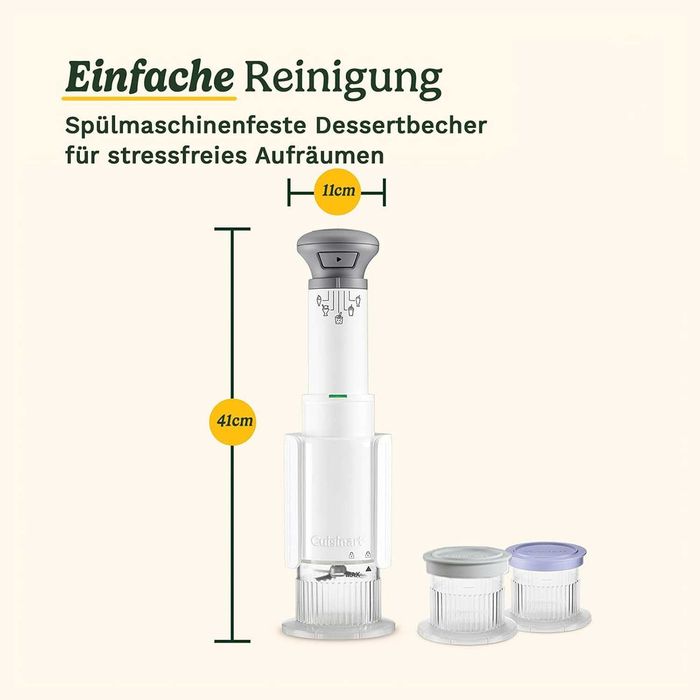 Нова Машина за Сладолед Cuisinart - FreezeWand ICEFD10E, 250W, 0.72 л, 2 години Гаранция