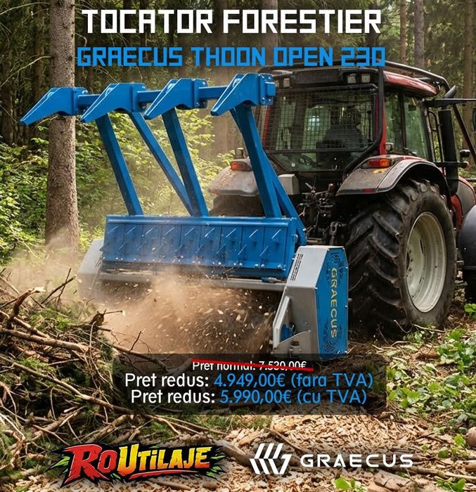 Tocătoare forestieră Graecus cu ciocănele, nou, garanție și piese