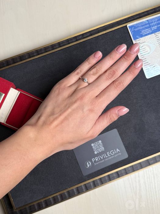 NEW Кольцо c бриллиантом 0,41ct