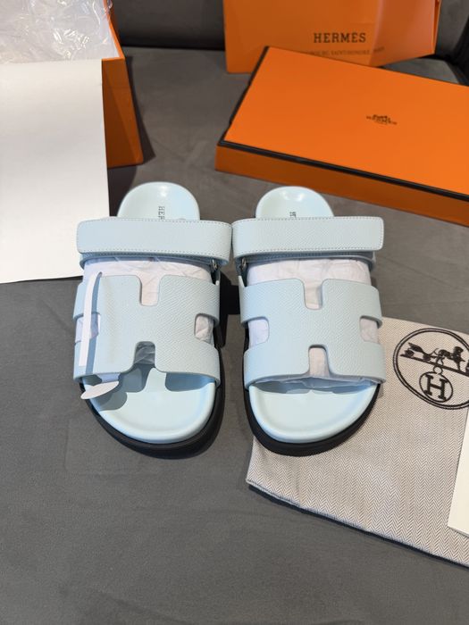 Hermès Chypre – Bleu Ciel / Light Blue – set complet