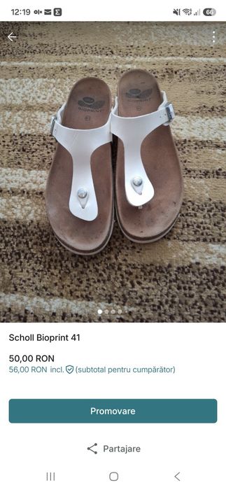 Șlapi Scholl Bioprint 41