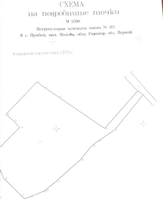 Продава се парцел в село Прибой,  област Перник