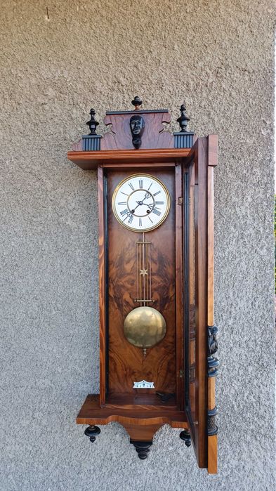 Голям стенен часовник - Carl Werner - Антика - 1900"г.