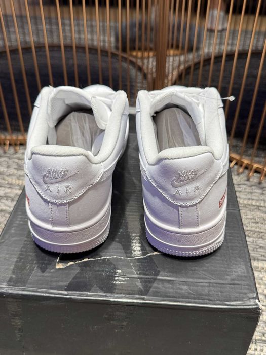 Air Force 1 x Supreme White 39EUR Кецове + Кутия + Връзки