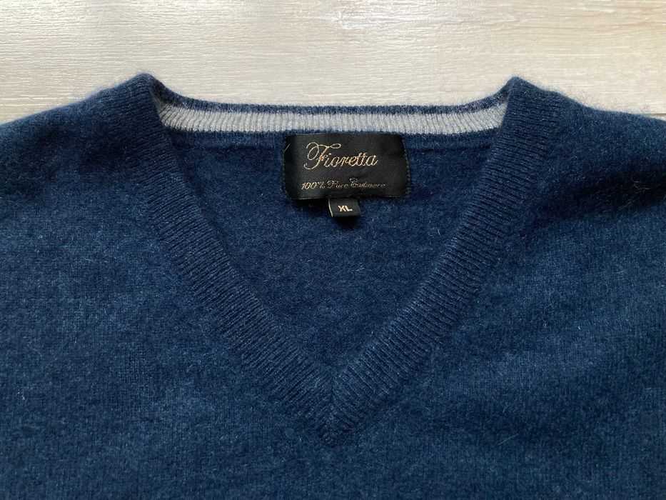 Fioretta 100% Cashmere мъжки кашмирен пуловер кашмир размер XL