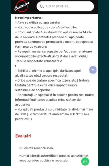 vopsea de calitate profesionala pentru piscine