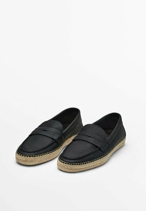 Кожаные эспадрильи Massimo Dutti Limited Edition