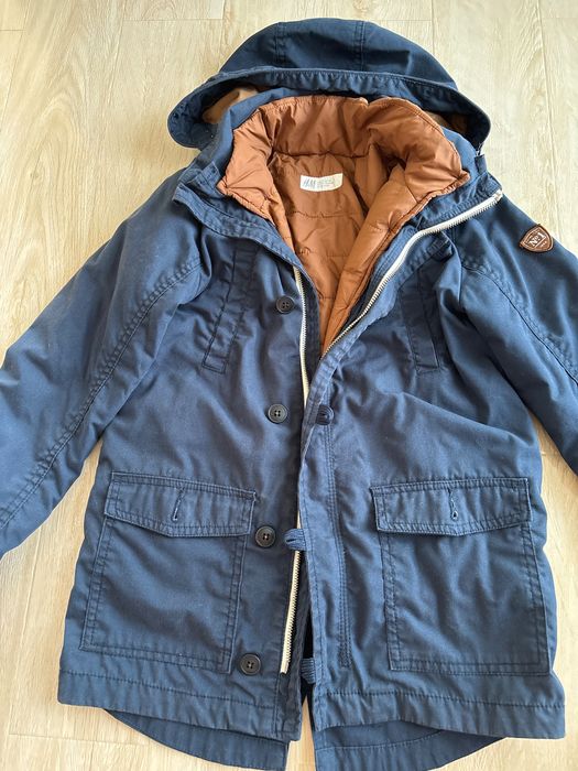 Vând jacheta parka bumbac, mărime 128 cm(7-8 ani€